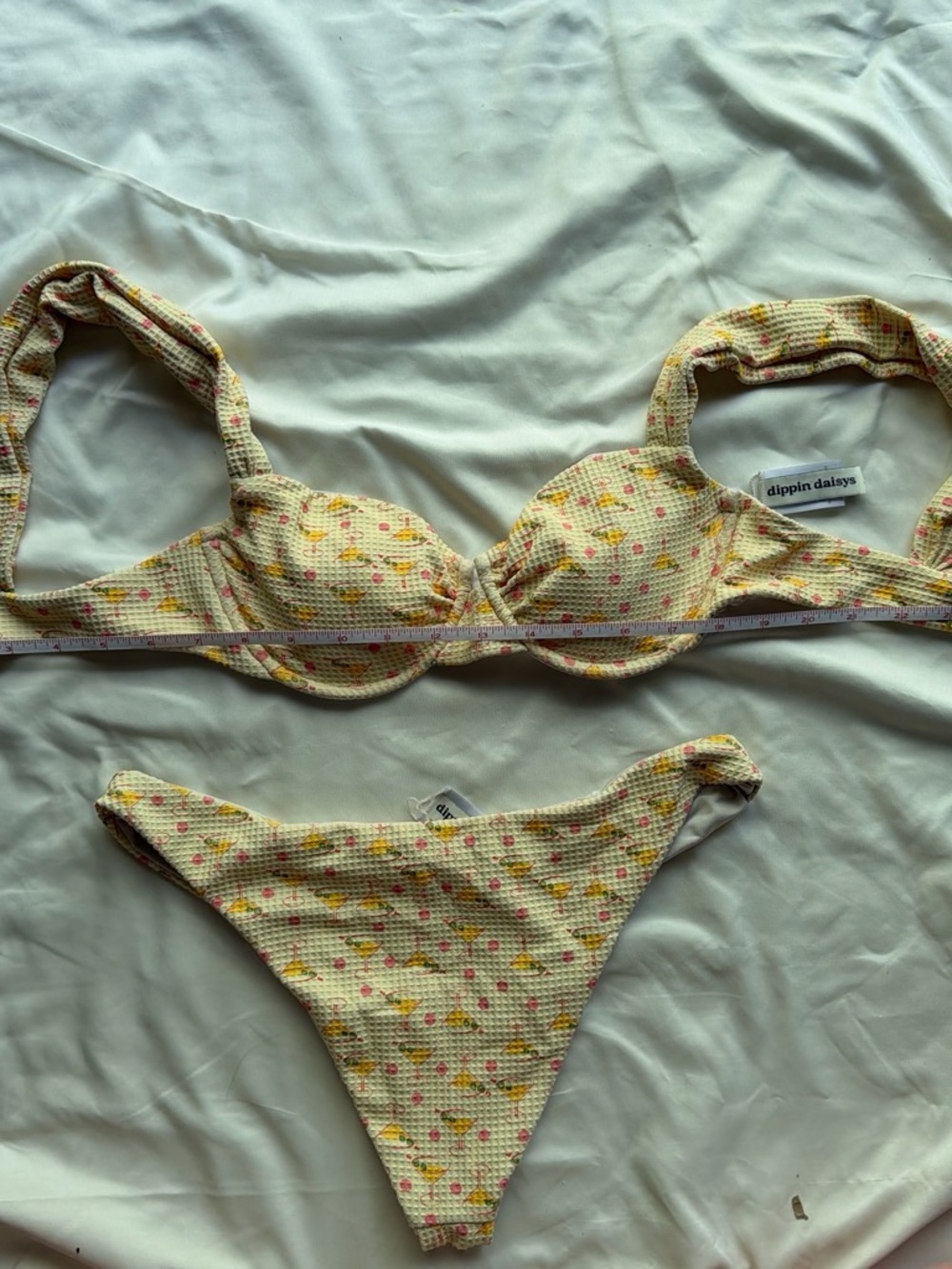 Dippin' Daisy's Yellow Floral Textured Bikini - Picture 5 of 5